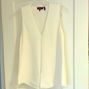 Theory Ivory Silk Shirt Size M